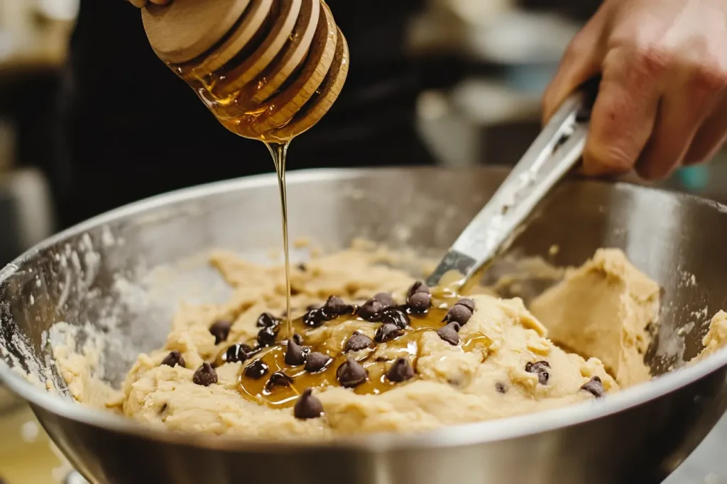 Using honey as a substitute for brown sugar in cookie dough