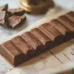 Early milk chocolate bar created by Daniel Peter in 1875.